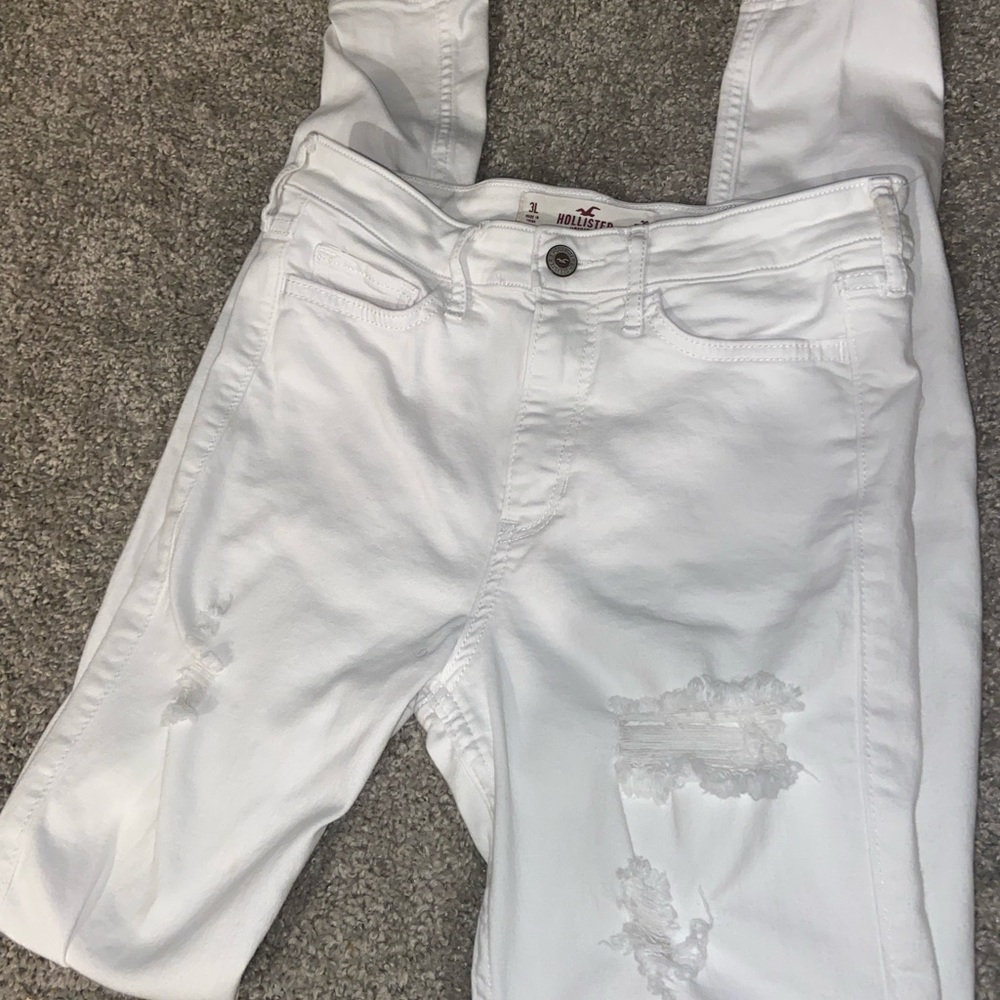 Hollister White Super Skinny Jeans